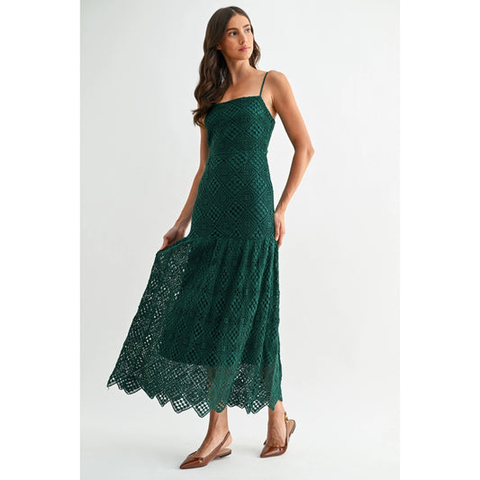 Genny Crochet Midi Dress