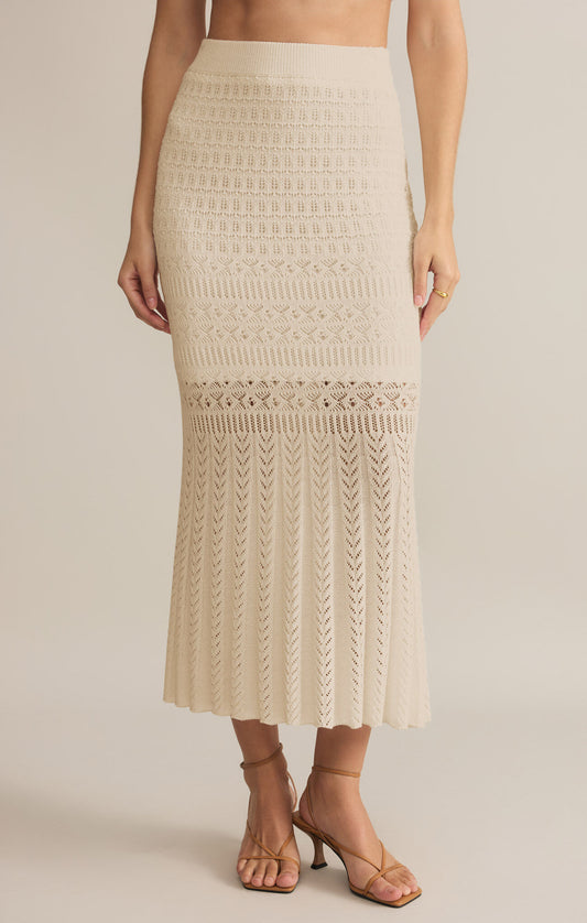 Kali Crochet Midi Skirt