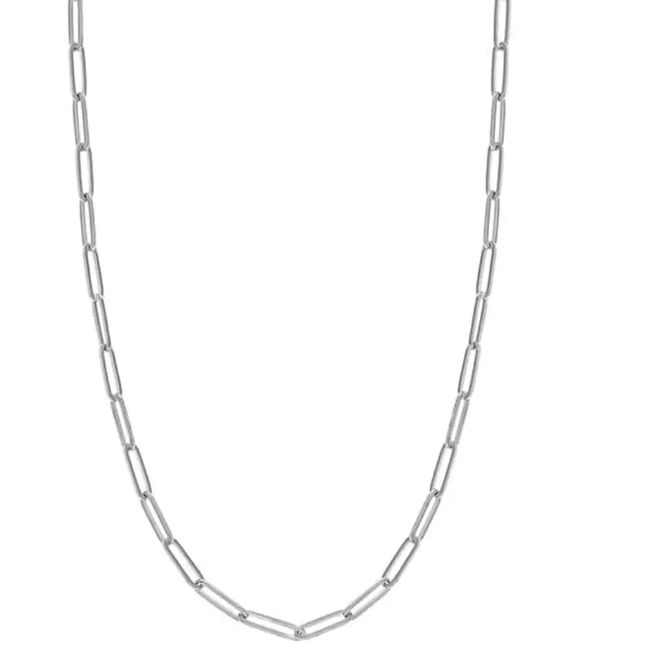 Stainless Steel Paperclip Necklace