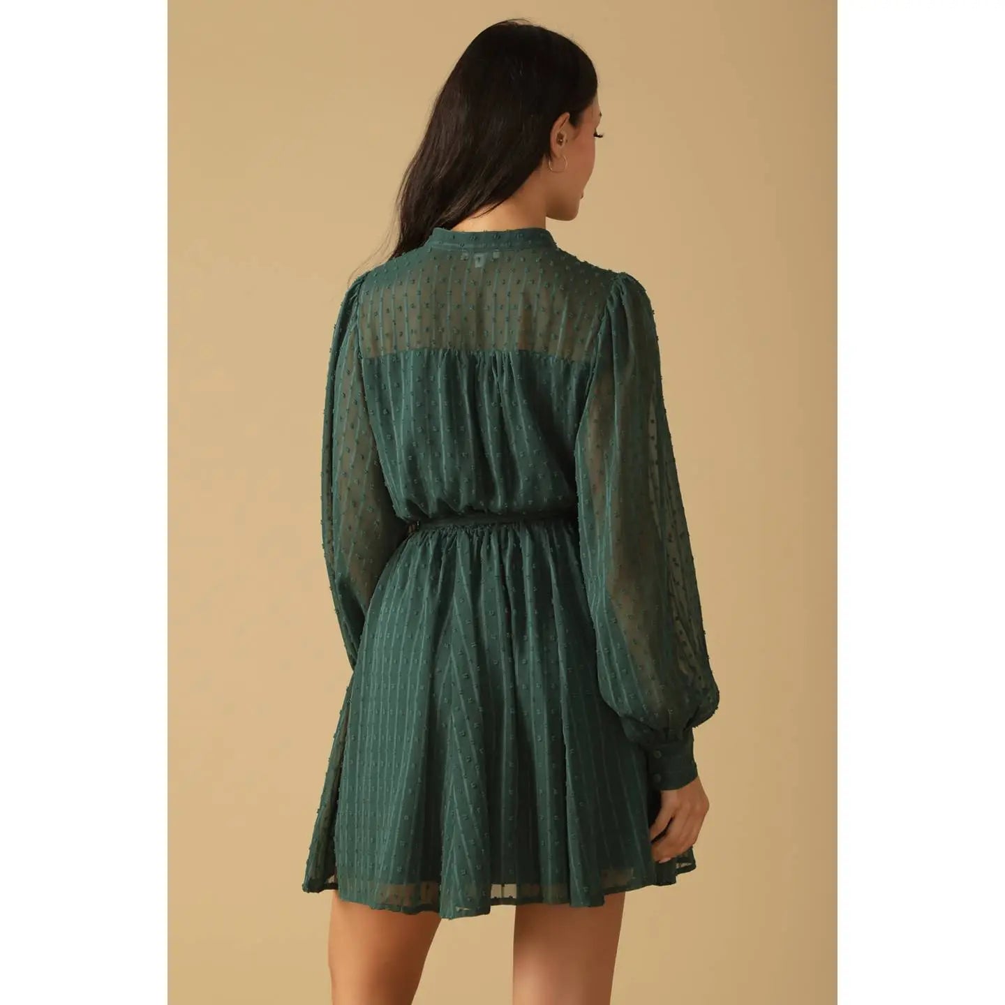 Isabelle Textured Woven Mini Dress