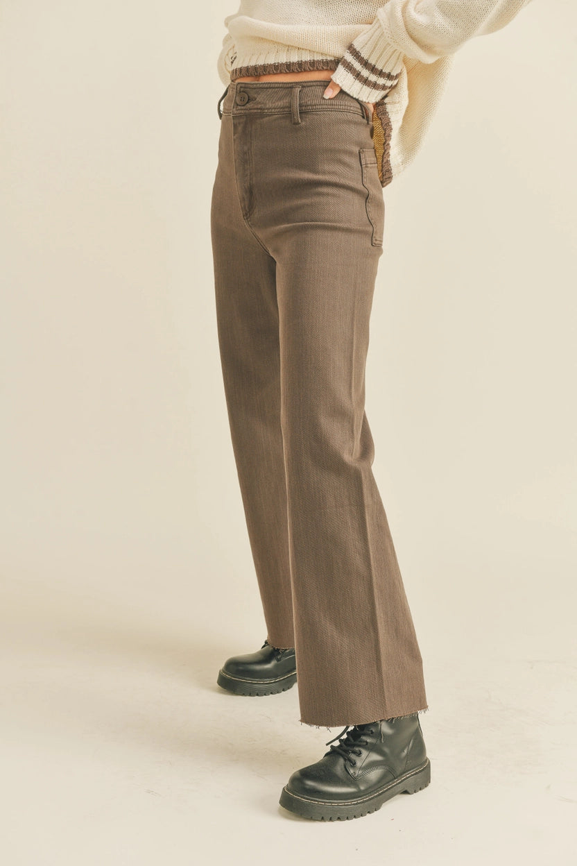 Bronx Wide Leg Colored Denim