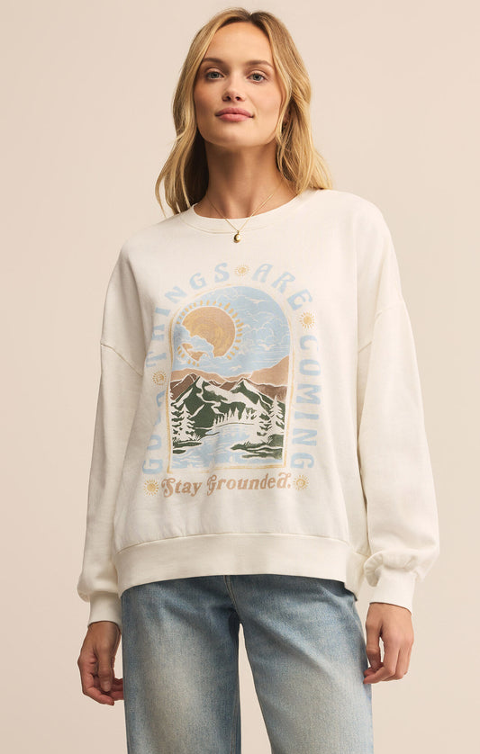 Stay Grounded Crew Neck Sweatshirt